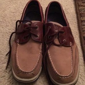 Sperry Top Sider two tone leather loafer size 11